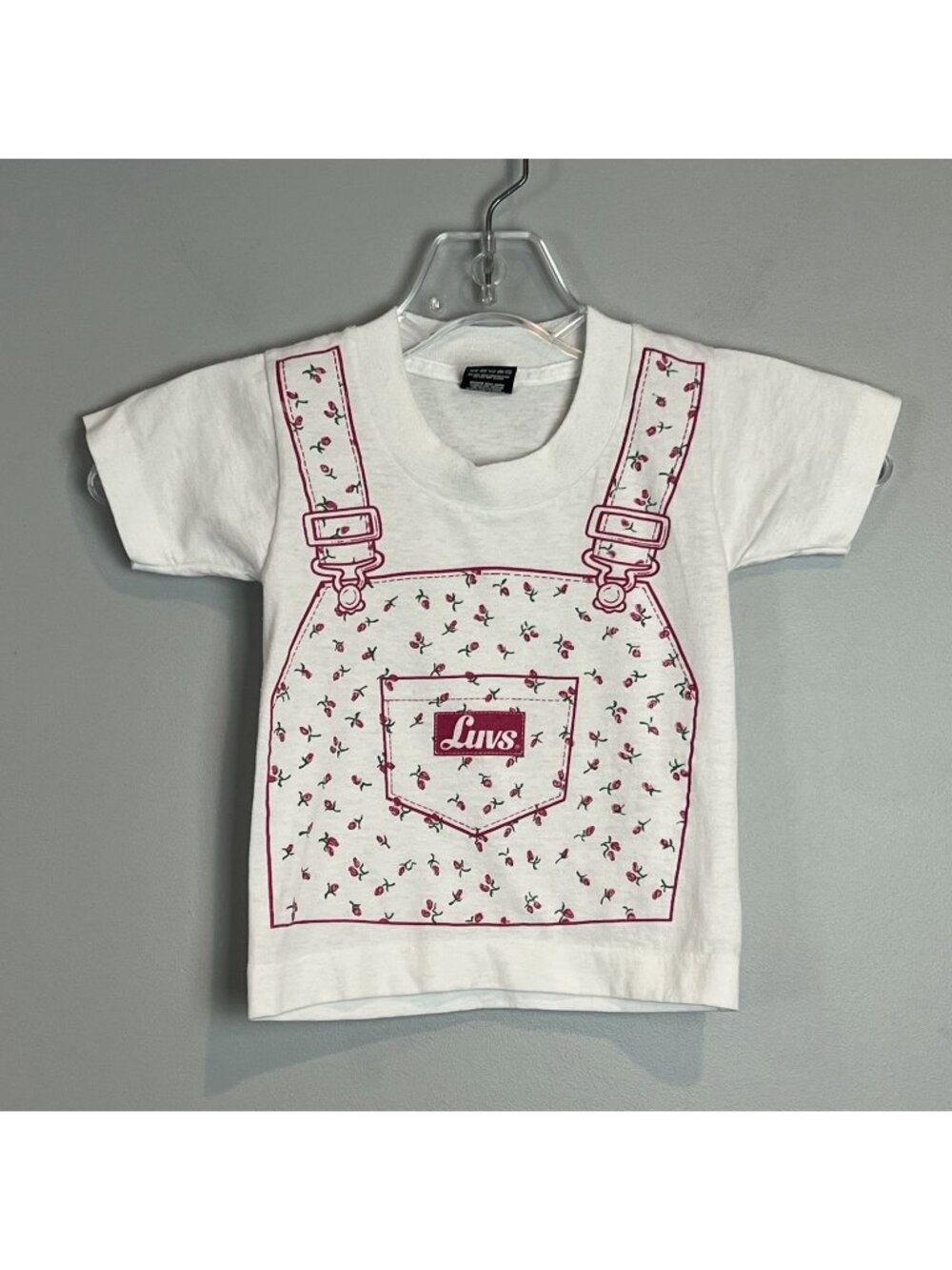 Vintage Luvs T Shirt Baby Size 2-4 Screen Stars 80’s Single Stitch
